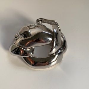 Yves Saint Laurent Vintage Silver Tone Bracelet